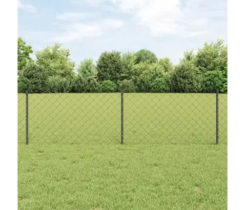 Tvora Su Stulpais Pilka 0.6 X 25 M Plienas