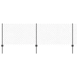 Žogs Ar Stabiem. Pelēka 0.8 X 25 M Tērauds Vidaxl