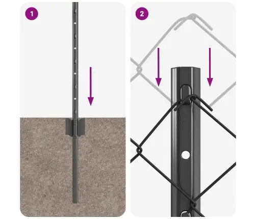 Dārza Žogu Komplekts 2 Gabali Pelēks Cinkots Tērauds 25 X 0.8 M Vidaxl