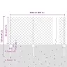 Dārza Žogu Komplekts 2 Gabali Pelēks Cinkots Tērauds 25 X 0.8 M Vidaxl