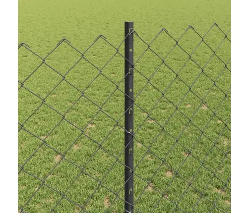 Saite Žogs Ar 44 U Stabiem Pelēks 1.4X25 M Tērauds Vidaxl