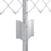 Aed Koos Postidega Hõbedane 0.6 X 10 M Teras