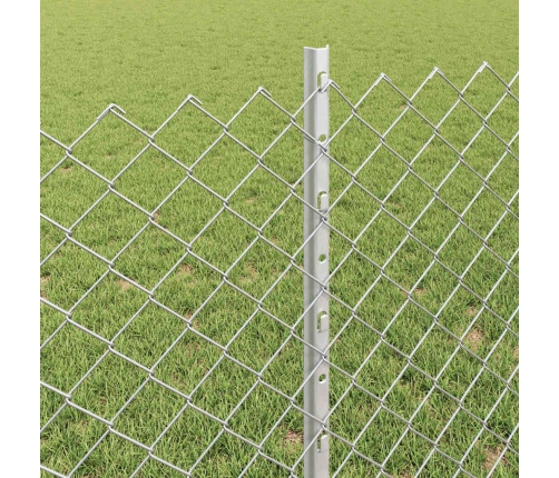 Tvora Su Stulpais Sidabro 0.8 X 10 M Plienas