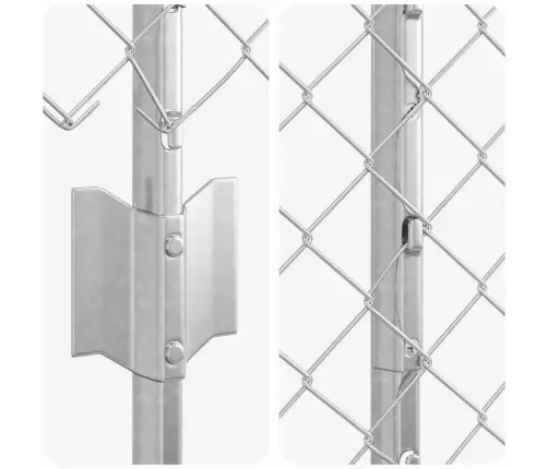 Aed Koos Postiga Hõbedane 1,5 X 10 M Teras