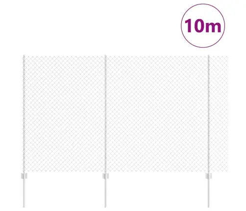 Aed Koos Postiga Hõbedane 1,5 X 10 M Teras