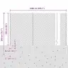 Aed Koos Postidega Hõbedane 1.6 X 10 M Teras Aed Koos Postidega Hõbedane 1.6 X 10 M Teras