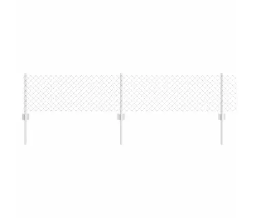 Aed Koos Postidega Hõbedane 0.4 X 25 M Teras Aed Koos Postidega Hõbedane 0.4 X 25 M Teras