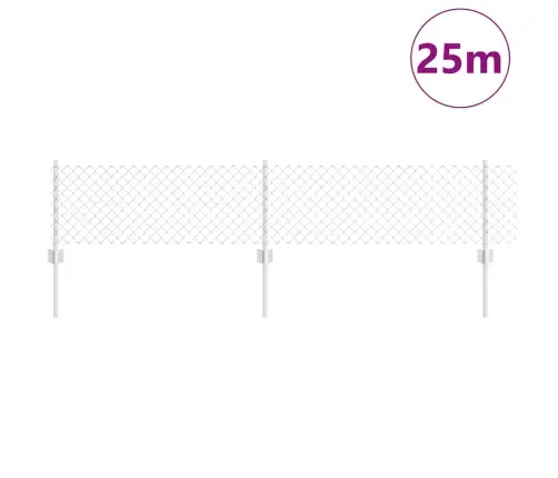 Aed Koos Postidega Hõbedane 0.4 X 25 M Teras Aed Koos Postidega Hõbedane 0.4 X 25 M Teras