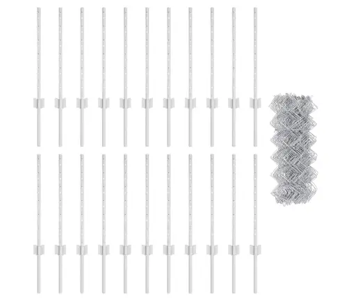 Tvora Su Stulpais Sidabro 0.6 X 25 M Plienas