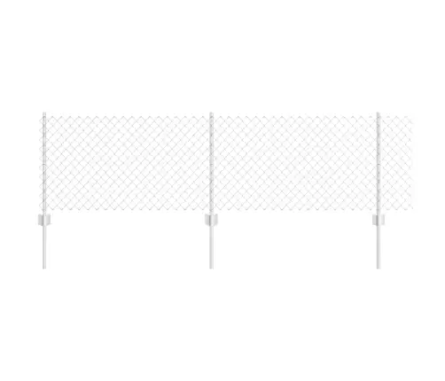 Tvora Su Stulpais Sidabro 0.6 X 25 M Plienas