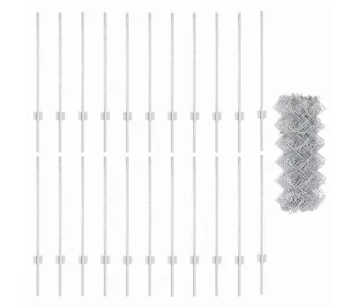 Dārza Žogu Komplekts 2 Gabali Cinkots Tērauds Liels Izturīgs Vidaxl