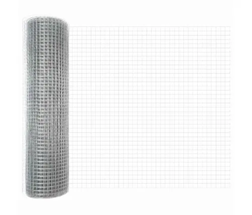 Aed Koos Postidega Hõbedane 0.6 X 10 M Teras