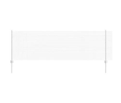 Metināta Stieņa Žogs Ar 5 U Mietiem Sudraba 0.8X10 M Tērauds Vidaxl