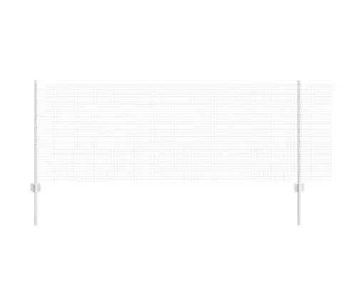 Metināta Stieple Ar 5 U Balstiem Sudrabs 0.8X10 M Tērauds Vidaxl