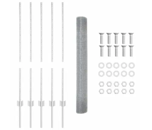 Vistas Sprosta Komplekts 2Gab Cinkots Tērauds Izturīgs Vidaxl