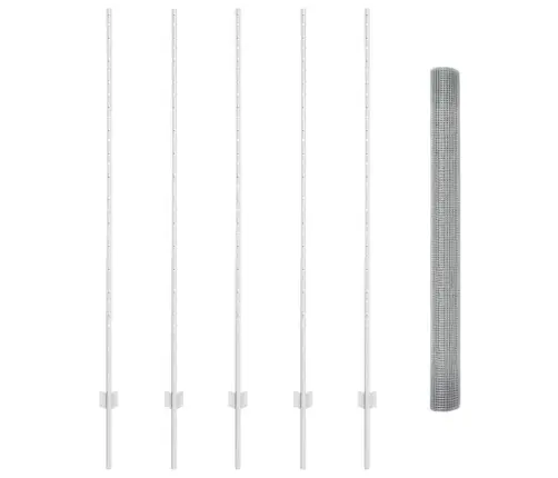 Tvora Su Stulpais Sidabro 1,5 X 10 M Plienas