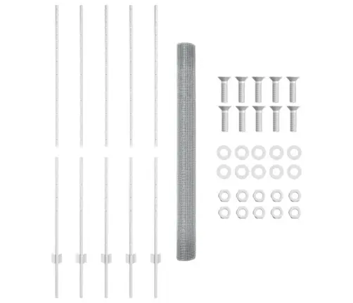 Tvora Su Stulpais Sidabro 1,6 X 10 M Plienas