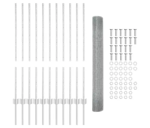 Tvora Su Stulpais Sidabro 1 X 25 M Plienas Tvora Su Stulpais Sidabro 1 X 25 M Plienas