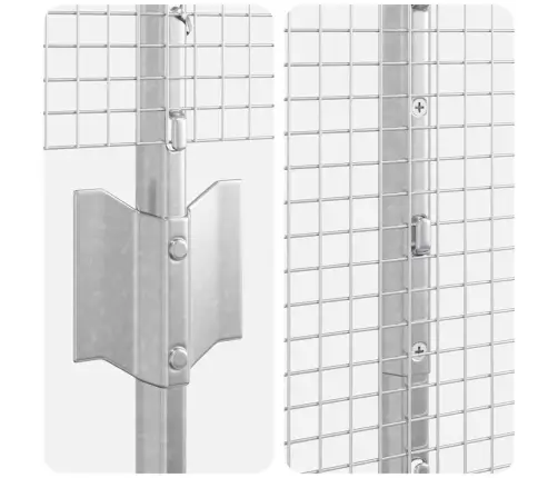 Aed Koos Postidega Hõbedane 1.2 X 25 M Teras