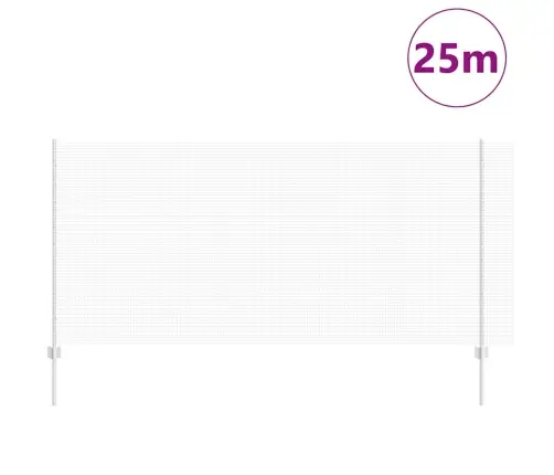 Aed Koos Postidega Hõbedane 1.2 X 25 M Teras