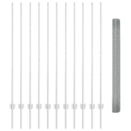 Tvora Su Stulpais Sidabro 1.4 X 25 M Plienas