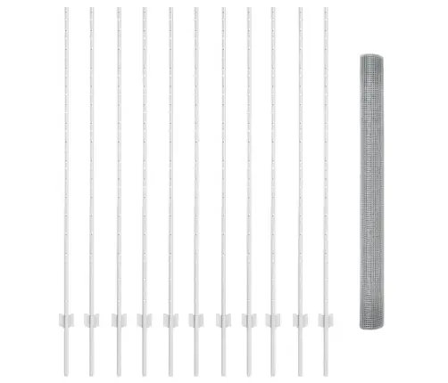 Tvora Su Stulpais Sidabro 1,5 X 25 M Plienas