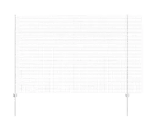 Cinkota Stieples Žogs Ar 22 U Stabiem Sudrabs 1.5X25 M Tērauds Vidaxl