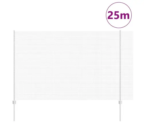 Aed Koos Postidega Hõbedane 1.6 X 25 M Teras