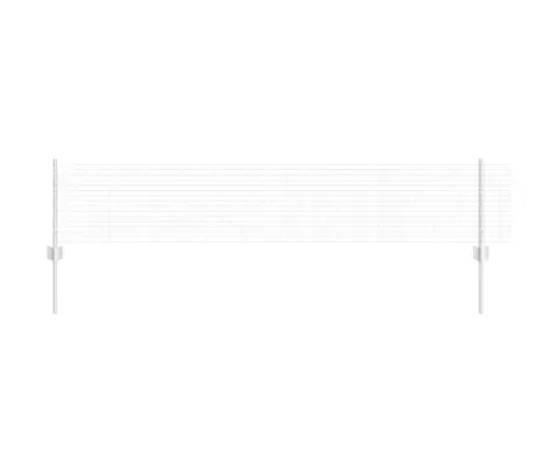 Metāla Sieta Žogs Ar 22 U Postiem Sudrabs 0.4X50 M Tērauds Vidaxl