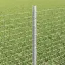Cinkotā Stieples Žogs Ar 22 U Stabiem Sudraba 0.6X50 M Tērauds Vidaxl