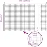 Cinkotā Stieples Žogs Ar 22 U Stabiem Sudraba 0.6X50 M Tērauds Vidaxl