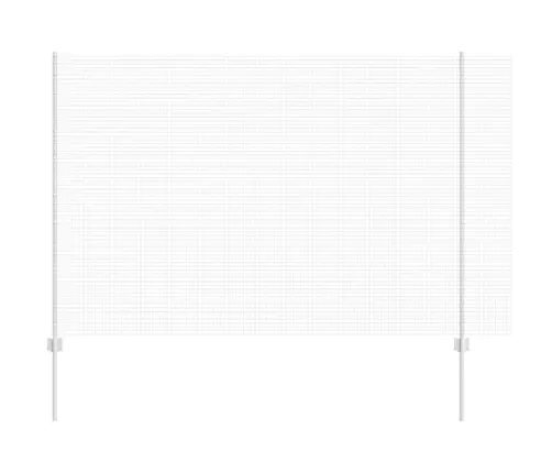 Metinātais Stieņu Žogs Ar 44 U Stabiem Sudrabs 1.5X50 M Vidaxl