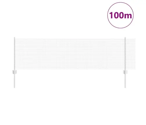 Metināta Sieta Žogs Ar 44 U Stabiem Sudrabs 0.6X100 M Tērauds Vidaxl