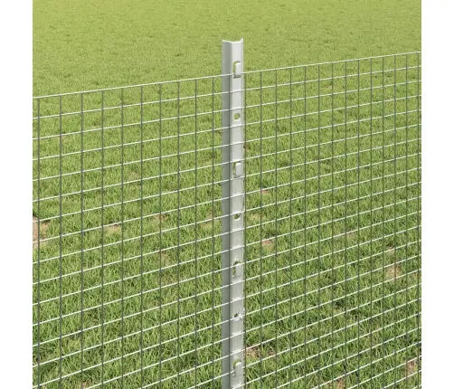 Metināta Stieple Ar 44 U Stabiem Sudraba 0.8X100 M Tērauds Vidaxl