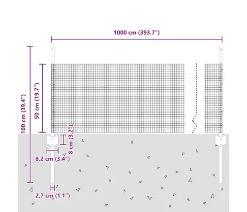 Aed Koos Postiga Roheline 0,5 X 10 M Teras