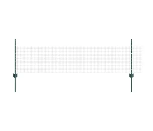 Dārza Žogu Komplekts 2 Gab. Zaļš Pulverkrāsots Tērauds 10 X 0.5 M Vidaxl