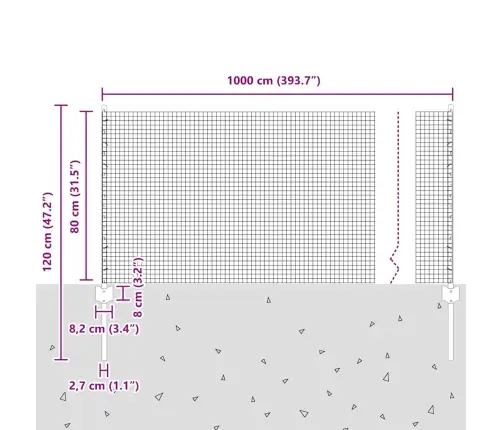 Aed Koos Postiga Roheline 0,8 X 10 M Terased Ja Pvc