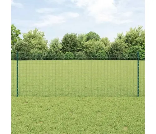 Metāla Žogs Ar 5 U Stabiem Zaļš 0.8X10 M Tērauds Vidaxl