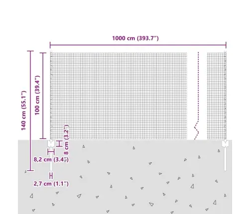 Dārza Žogu Komplekts 2 Gab Zaļa Tērauds Vidējs Izturīgs Vidaxl