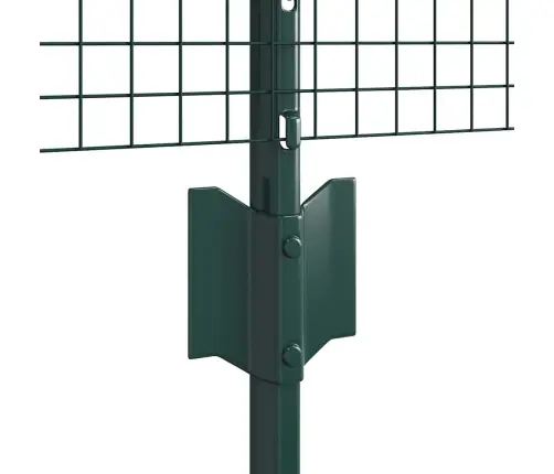 Cinkota Stieples Žogs Ar 11 U Statņiem Zaļš 0.5X25 M Tērauds Vidaxl