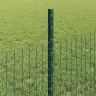 Cinkota Stieples Žogs Ar 11 U Statņiem Zaļš 0.5X25 M Tērauds Vidaxl