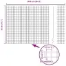 Cinkota Stieples Žogs Ar 11 U Statņiem Zaļš 0.5X25 M Tērauds Vidaxl
