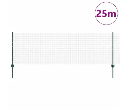 Tvora Su Stulpais Žalia 0.8 X 25 M Plienas Tvora Su Stulpais Žalia 0.8 X 25 M Plienas