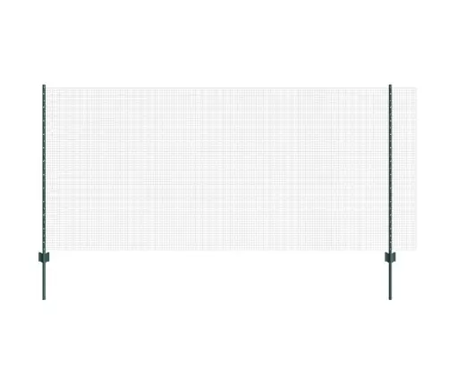 Sakņotā Stieple Ar 11 U Stabiem, Zaļā, 1.2X25 M, Tērauds Vidaxl