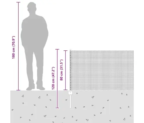Metinātais Stieņu Žogs Ar 22 U Stabiem Zaļš 0.8X50 M Tērauds Vidaxl
