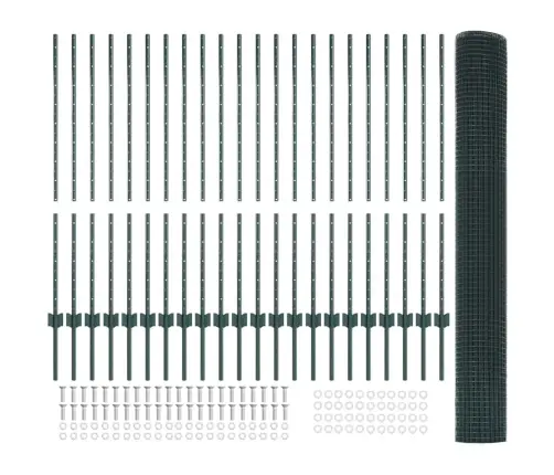 Tvora Ir Stulpas Žalia 1,2 X 50 M Plienas