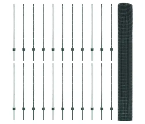 Tvora Ir Stulpas Žalia 1,2 X 50 M Plienas