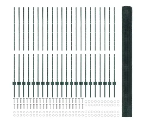 Tvora Su Stulpais Žalia 1.4 X 50 M Plienas