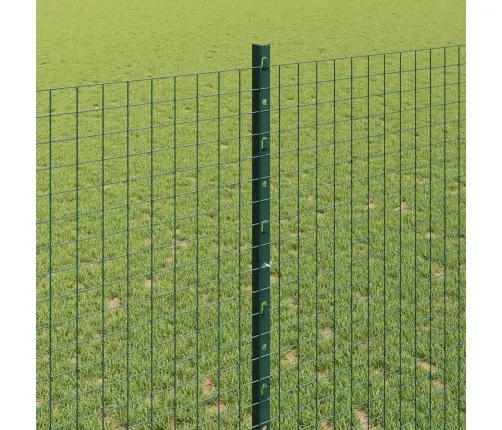 Metināta Stieple Ar 22 U Stabiem Zaļš 1.4X50 M Tērauds Vidaxl