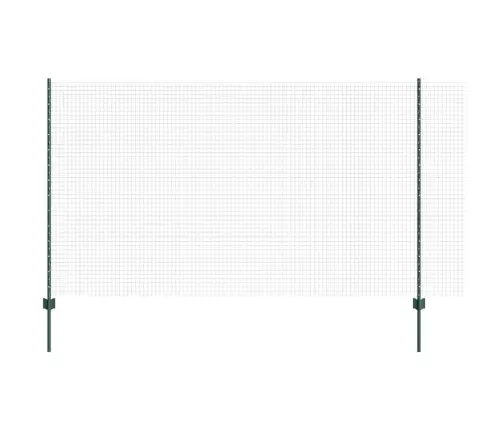 Metināta Stieple Ar 22 U Stabiem Zaļš 1.4X50 M Tērauds Vidaxl